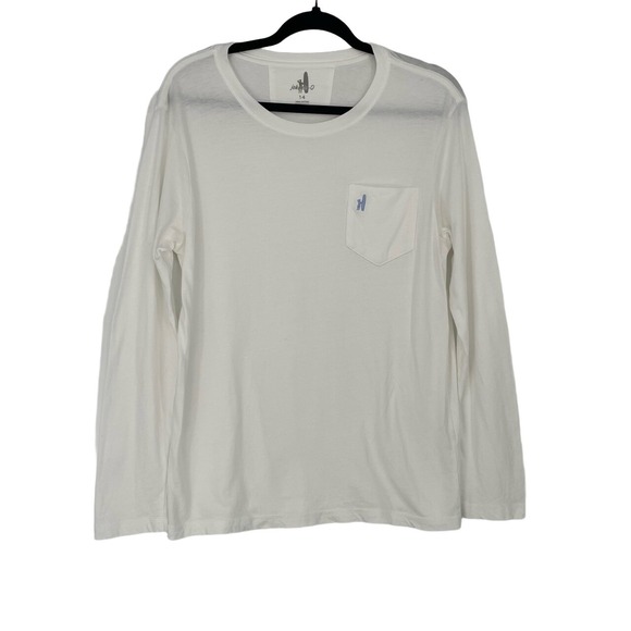johnnie-O Other - Johnnie-O Unisex White Long Sleeve Crew Neck Shirt Size 14
